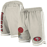 San Francisco 49ers New Era Stone Multi Patch Shorts - Light Beige Shorts