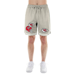 Kansas City Chiefs New Era Stone Multi Patch Shorts - Light Beige Shorts