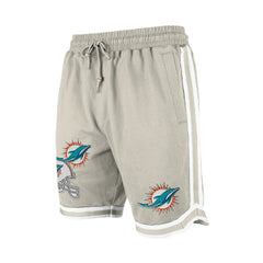 Miami Dolphins New Era Stone Multi Patch Shorts - Light Beige Shorts