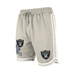 Las Vegas Raiders New Era Stone Multi Patch Shorts - Light Beige Shorts