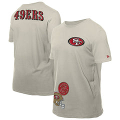 San Francisco 49ers New Era Multi Patch T-Shirt - Light Beige T-shirts