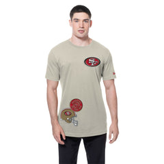 San Francisco 49ers New Era Multi Patch T-Shirt - Light Beige T-shirts