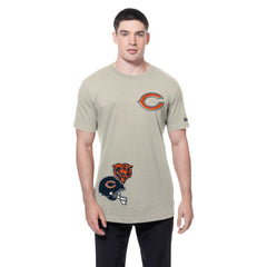 Chicago Bears New Era Multi Patch T-Shirt - Light Beige T-shirts