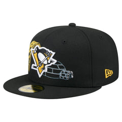 Pittsburgh Penguins New Era State Stitch 59FIFTY Fitted Hat - Black | US 202353278