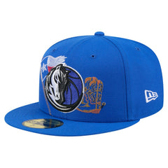 Dallas Mavericks State Stitch 59FIFTY Fitted Hat Blue - New Era
