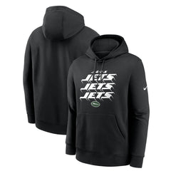 New York Jets Hometown Fleece Pullover Hoodie - Black Hoodies