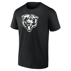 Chicago Bears Personalized Name & Number Monochrome T-Shirt - Black T-shirts