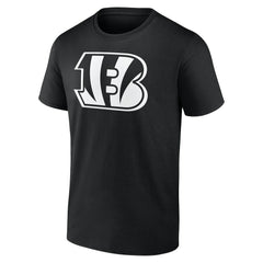 Cincinnati Bengals Personalized Name & Number Monochrome T-Shirt - Black T-shirts
