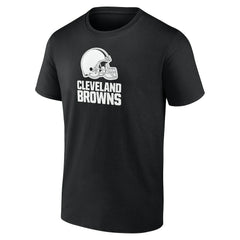 Cleveland Browns Personalized Name & Number Monochrome T-Shirt - Black T-shirts