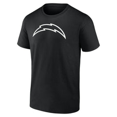 Los Angeles Chargers Personalized Name & Number Monochrome T-Shirt - Black T-shirts