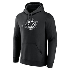 Miami Dolphins Personalized Name & Number Pullover Hoodie - Black Hoodies