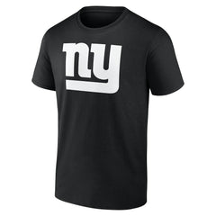 New York Giants Personalized Name & Number Monochrome T-Shirt - Black T-shirts