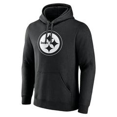 Pittsburgh Steelers Personalized Name & Number Pullover Hoodie - Black Hoodies