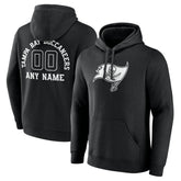 Tampa Bay Buccaneers Personalized Name & Number Pullover Hoodie - Black Hoodies