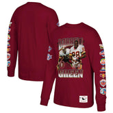 Darrell Green Washington Commanders Player Graphic Long Sleeve T-Shirt - Burgundy T-shirts