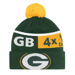 Green Bay Packers Starter Unisex Chyron Cuffed Knit Hat with Pom - Green Hats