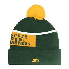 Green Bay Packers Starter Unisex Chyron Cuffed Knit Hat with Pom - Green Hats