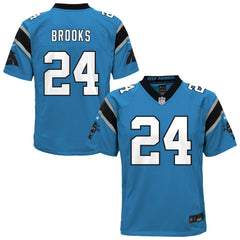 Jonathon Brooks Carolina Panthers Youth Game Jersey - Blue Jerseys