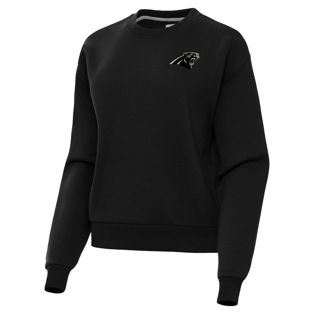 Carolina Panthers Antigua Women's Victory Pullover Sweatshirt - Black Pullover