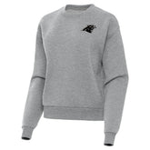 Carolina Panthers Antigua Women's Victory Pullover Sweatshirt - Heather Gray Pullover