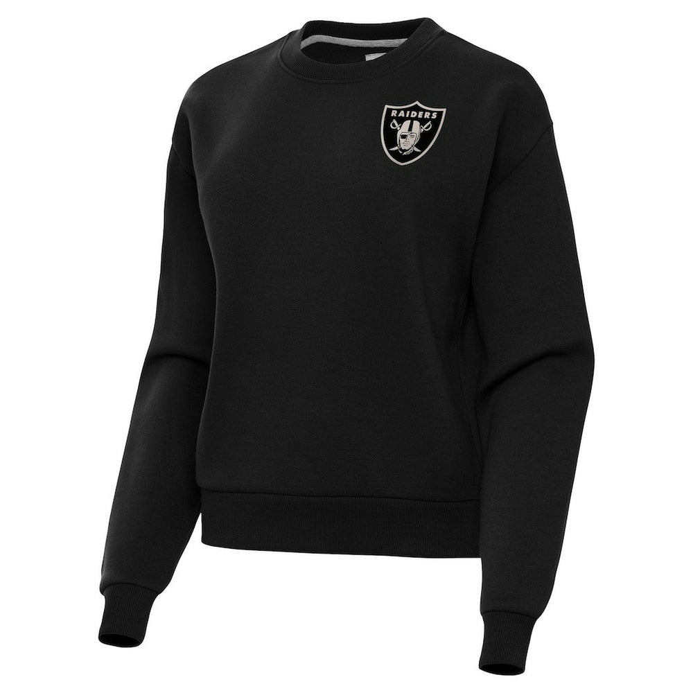 Las Vegas Raiders Antigua Women's Victory Pullover Sweatshirt - Black Pullover