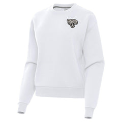 Jacksonville Jaguars Antigua Women's Victory Pullover Sweatshirt - White Pullover