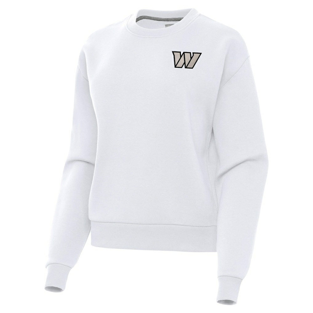 Washington Commanders Antigua Women's Victory Pullover Sweatshirt - White Pullover