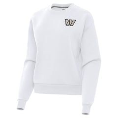 Washington Commanders Antigua Women's Victory Pullover Sweatshirt - White Pullover