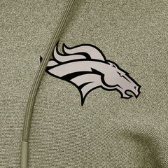 Denver Broncos Antigua Women's Justice Pullover Hoodie - Olive Hoodies