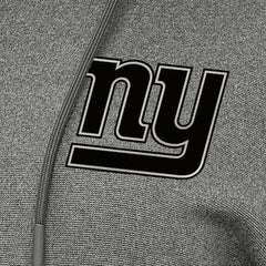 New York Giants Antigua Women's Justice Pullover Hoodie - Heather Black Hoodies