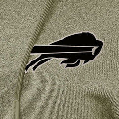 Buffalo Bills Antigua Women's Justice Pullover Hoodie - Olive Hoodies