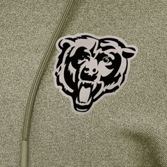 Chicago Bears Antigua Women's Justice Pullover Hoodie - Olive Hoodies