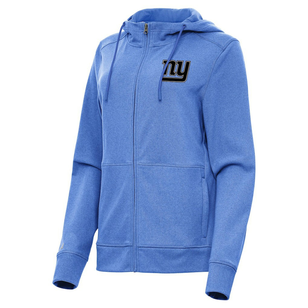 New York Giants Antigua Women's Seeker Full-Zip Hoodie Jacket - Heather Royal Hoodies