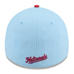 Washington Nationals New Era 2025 Fourth of July 39THIRTY Flex Hat - Light Blue/Red Hats