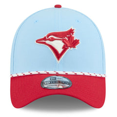 Toronto Blue Jays New Era 2025 Canada Day 39THIRTY Flex Hat - Light Blue/Red Hats