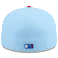 Los Angeles Angels New Era 2025 Fourth of July 59FIFTY Fitted Hat - Light Blue/Red Hats