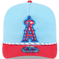 Los Angeles Angels New Era 2025 Fourth of July Golfer Snapback Hat - Light Blue/Red Hats