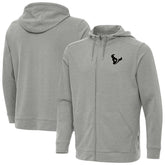 Houston Texans Antigua Effortless Full-Zip Hoodie Jacket - Heather Gray Hoodies