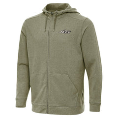 New York Jets Antigua Effortless Full-Zip Hoodie Jacket - Olive Hoodies