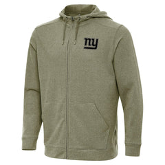 New York Giants Antigua Effortless Full-Zip Hoodie Jacket - Olive Hoodies