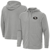 San Francisco 49ers Antigua Effortless Full-Zip Hoodie Jacket - Heather Gray Hoodies