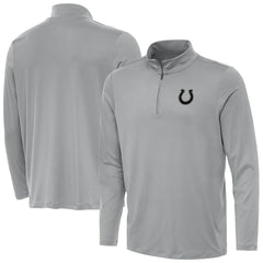 Indianapolis Colts Antigua Reprocess Quarter-Zip Top - Gray Tops