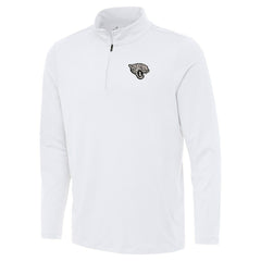 Jacksonville Jaguars Antigua Reprocess Quarter-Zip Top - White Tops
