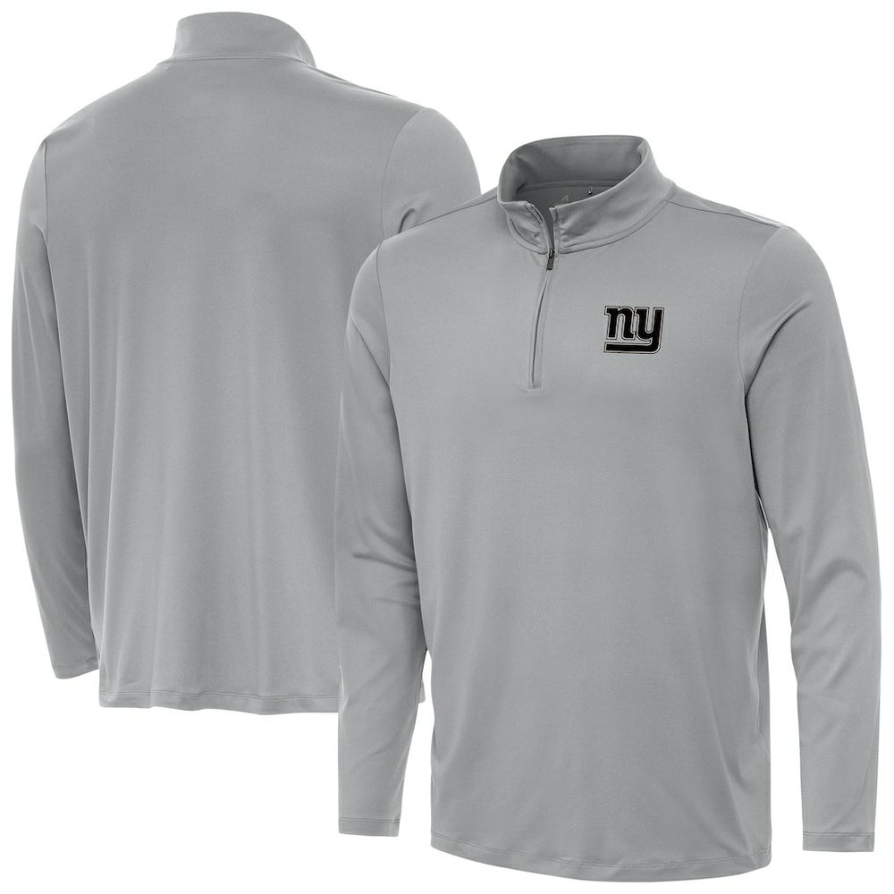 New York Giants Antigua Reprocess Quarter-Zip Top - Gray Tops