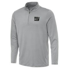 New York Giants Antigua Reprocess Quarter-Zip Top - Gray Tops