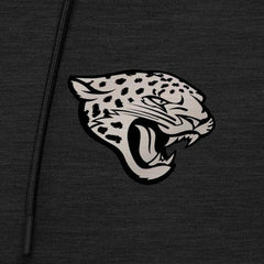 Jacksonville Jaguars Antigua Spikes Raglan Quarter-Zip Hoodie - Heather Black Hoodies