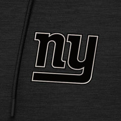 New York Giants Antigua Spikes Raglan Quarter-Zip Hoodie - Heather Black Hoodies