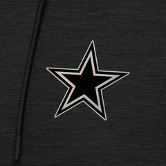 Dallas Cowboys Antigua Spikes Raglan Quarter-Zip Hoodie - Heather Black Hoodies