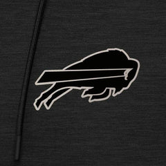 Buffalo Bills Antigua Spikes Raglan Quarter-Zip Hoodie - Heather Black Hoodies