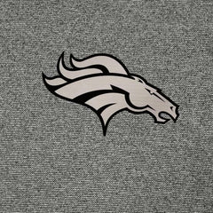 Denver Broncos Antigua Subtle Quarter-Zip Top - Heather Black Tops